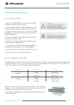 Preview for 5 page of Absolute Acoustics HDBASET NDS-570HD Series Install Manual