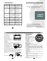 Preview for 2 page of Absolute Marine MTK020 Owner'S Manual