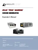 Absolute Ozone ATLAS 30 Operator'S Manual preview