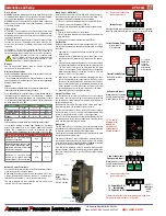 Preview for 2 page of Absolute Process Instruments APD 44 Series Quick Start Manual