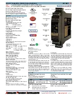 Предварительный просмотр 1 страницы Absolute Process Instruments APD 6010 Quick Start Manual