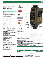 Предварительный просмотр 1 страницы Absolute Process Instruments APD 7580 Quick Start Manual