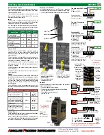 Предварительный просмотр 3 страницы Absolute Process Instruments APD 7580 Quick Start Manual