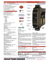 Absolute Process Instruments APD HV-DC Quick Start Manual предпросмотр