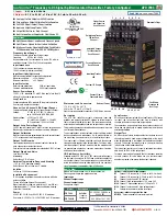 Preview for 1 page of Absolute Process Instruments IsoSplitter APD 7393 Quick Start Manual