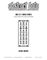 Preview for 1 page of Abstract Data ADE-31 Logic boss User Manual