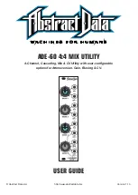 Abstract Data ADE-60 User Manual preview