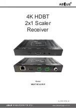 Abtus HDBT-SCL21R/P User'S Operation Manual предпросмотр