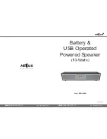 Preview for 1 page of Abtus SPS-A005A User'S Operation Manual