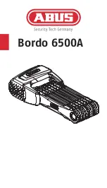 Abus Bordo 6500A Operating Instructions Manual preview