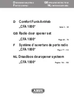 Abus CFA 1000 Operating Instructions Manual preview