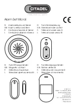 Abus CITADEL Alarm Set Micral Fitting And Operating Instructions предпросмотр