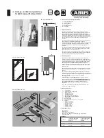 Preview for 1 page of Abus F0 500 Installation And Operation Instructions Manual