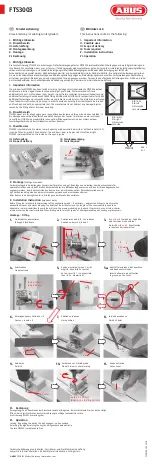 Abus FTS3003 Quick Start Manual предпросмотр