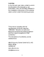 Preview for 11 page of Abus FU8305 Operating Instructions Manual