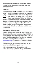 Preview for 12 page of Abus FU8305 User Manual