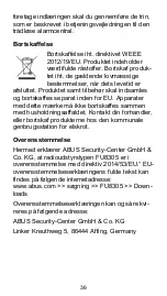 Preview for 36 page of Abus FU8305 User Manual