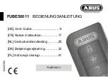 Preview for 1 page of Abus FUBE50011 User Manual