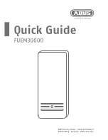 Abus FUEM30000 Quick Manual предпросмотр