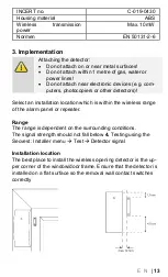 Preview for 13 page of Abus FUMK50000B Installation Instructions And User Manual