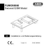 Abus FUMO50000 Installation Instructions And User Manual preview