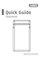 Abus FUSG30000 Quick Manual предпросмотр