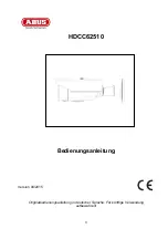 Предварительный просмотр 3 страницы Abus HDCC62510 User Manual