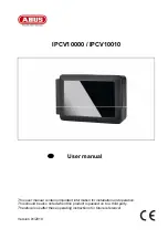 Preview for 1 page of Abus IPCV10000 User Manual