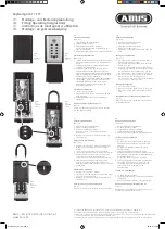 Abus KeyGarage 767 Operating Instructions preview