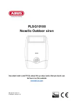 Abus Nexello PLSG10100 Manual preview