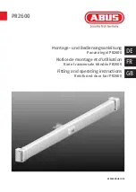 Preview for 1 page of Abus PR2600 Fitting And Operating Instructions