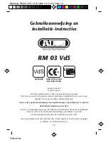 Preview for 19 page of Abus RM 03 VdS Operating And Installation Instructions