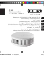 Abus RM20 User Manual preview