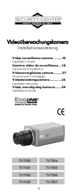 Abus Security-Center EcoLine TV7000 Installation Manual предпросмотр