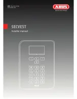 Abus SECVEST Installer Manual предпросмотр