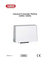 Abus TV5720 Operating Manual предпросмотр