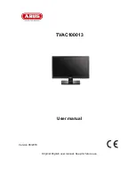 Preview for 1 page of Abus TVAC100013 User Manual