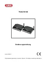 Preview for 3 page of Abus TVAC15100 User Manual