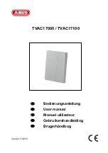 Предварительный просмотр 1 страницы Abus TVAC17000 User Manual