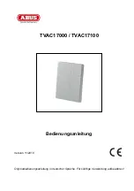 Предварительный просмотр 3 страницы Abus TVAC17000 User Manual