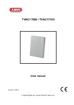 Предварительный просмотр 12 страницы Abus TVAC17000 User Manual