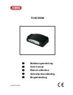 Preview for 1 page of Abus TVAC20000 User Manual