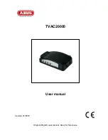 Preview for 13 page of Abus TVAC20000 User Manual