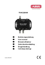 Abus TVAC22000 User Manual preview