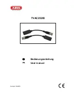 Preview for 1 page of Abus TVAC25200 User Manual