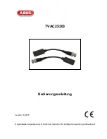 Preview for 2 page of Abus TVAC25200 User Manual