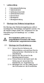 Preview for 2 page of Abus TVAC70200 Installation Instructions Manual