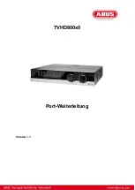 Предварительный просмотр 1 страницы Abus TVHD800 0 Series Manual