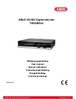 Abus TVHD80000 User Manual preview