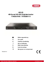 Abus TVHD80100 User Manual предпросмотр